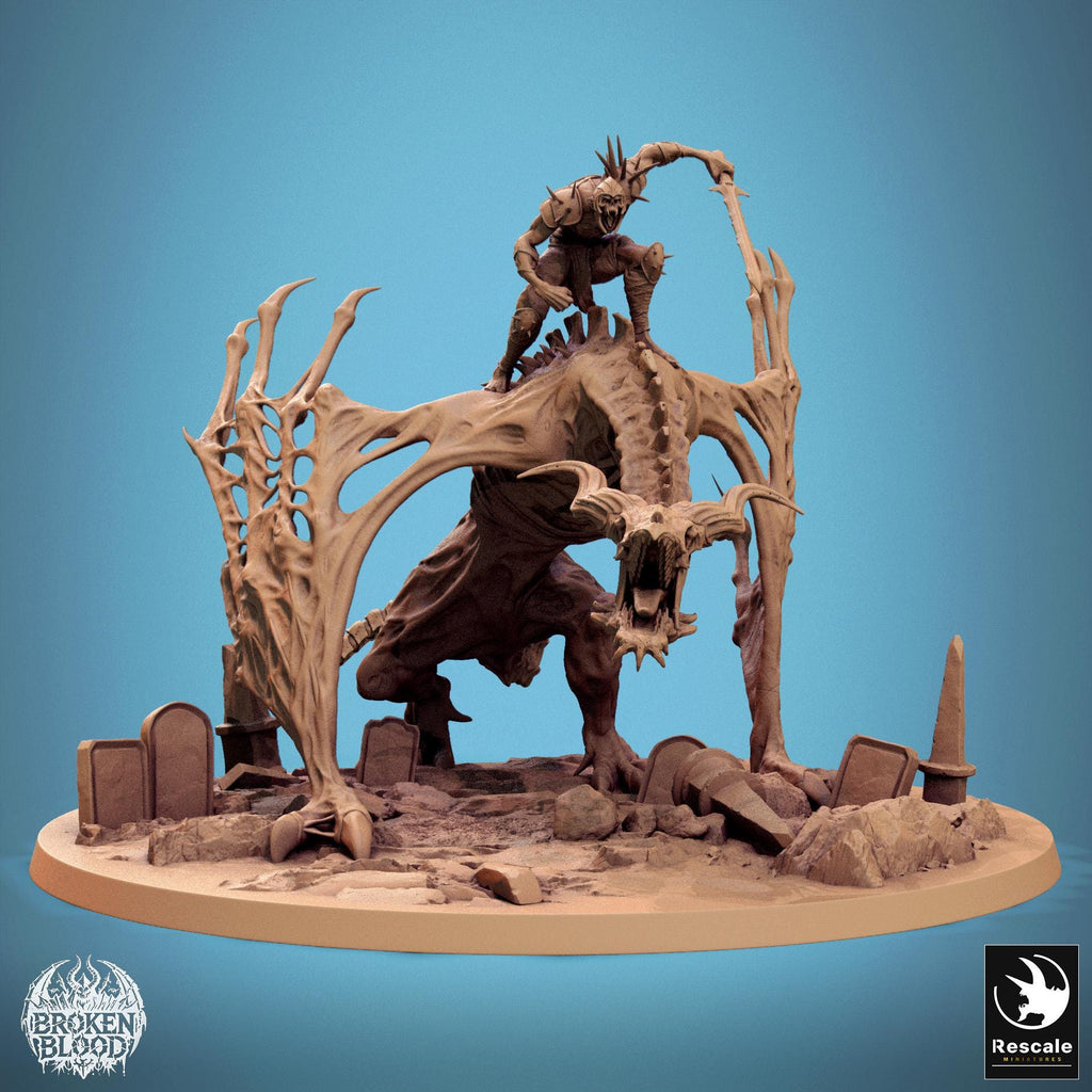 Wyvern Bann – Resin Miniature for D&D, 32mm