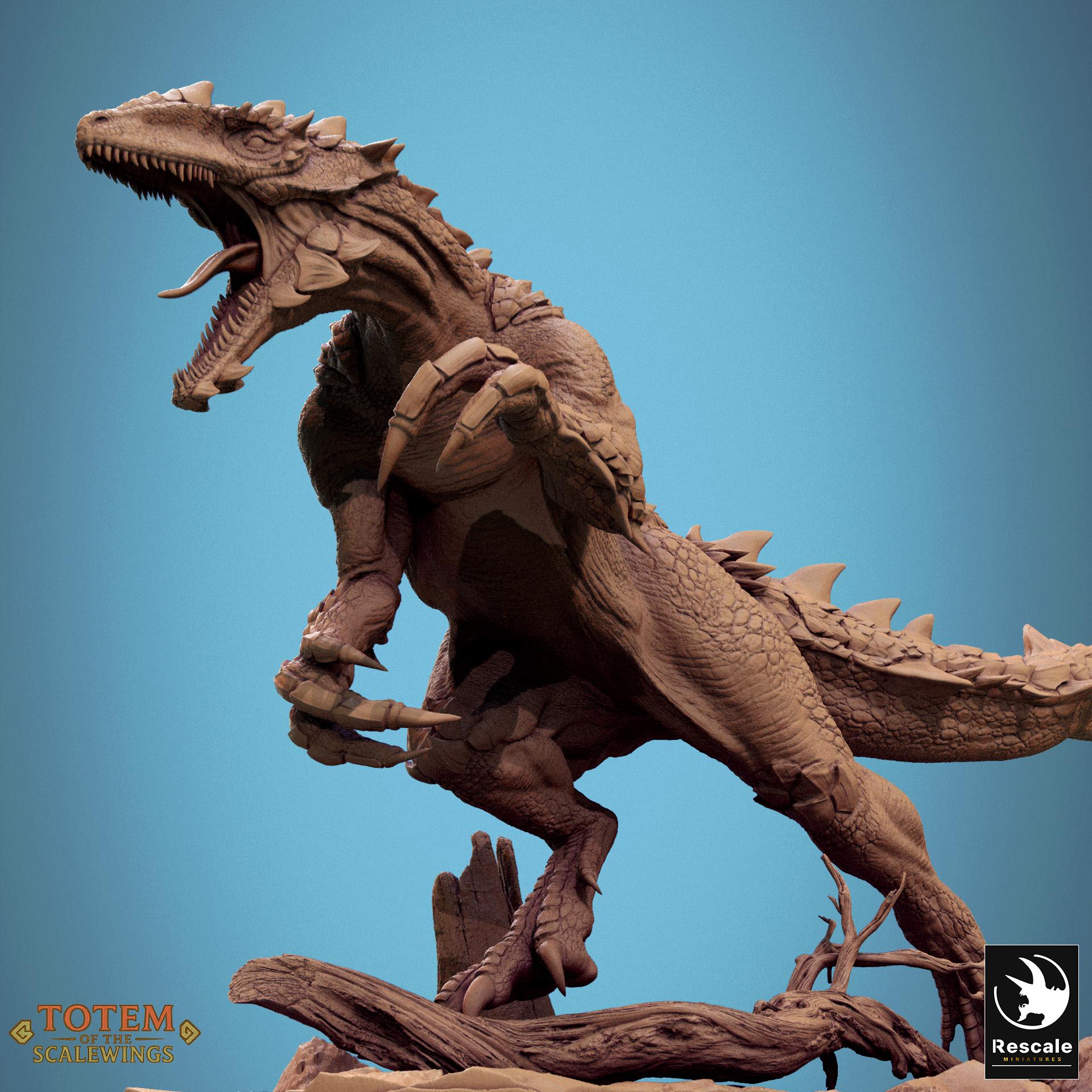 Razoraptor – Resin miniature for D&D, 32mm
