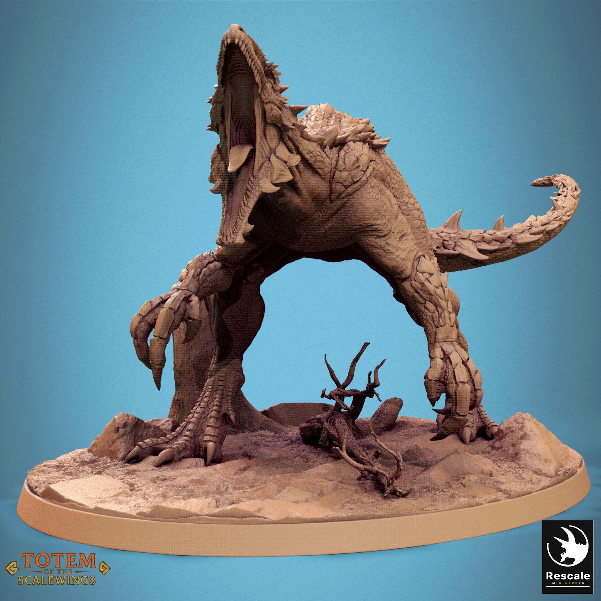 Razoraptor – Resin miniature for D&D, 32mm