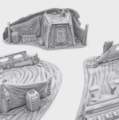 Esquife Derribado compatible con Star Wars Legión / Shatterpoint / Imperial Assault / Imperial Terrain