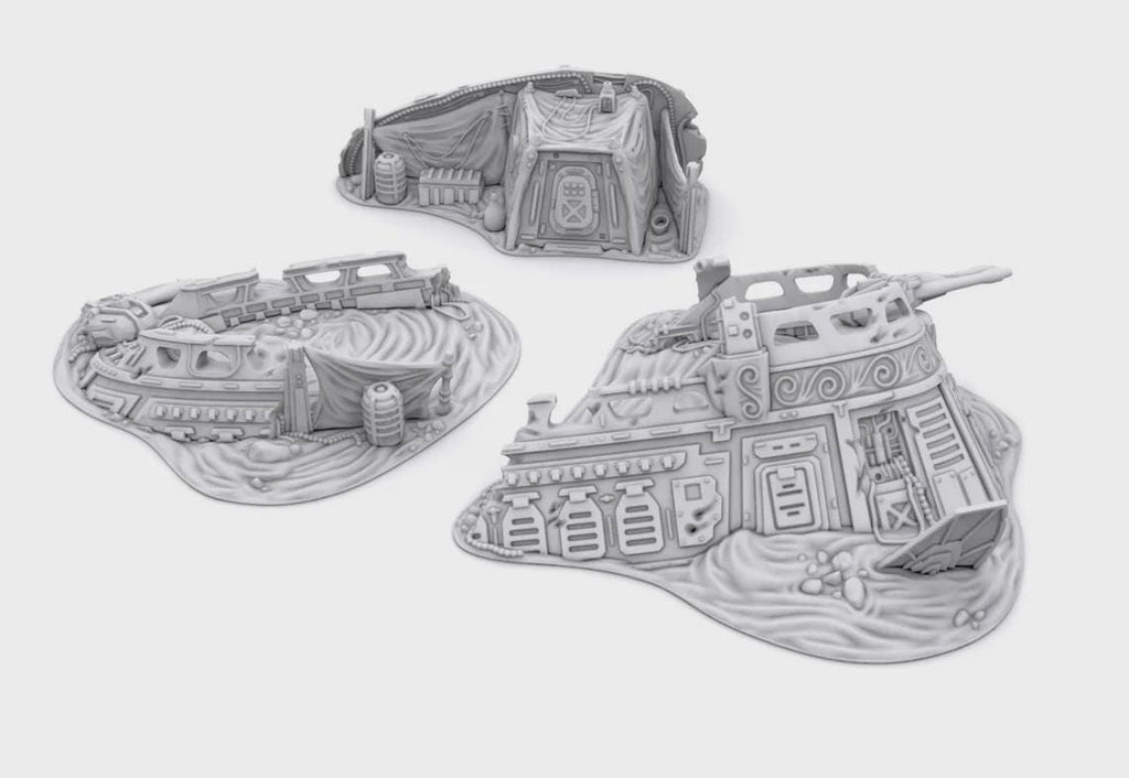 Esquife Derribado – Escenografía compatible con Star Wars: Legion y Shatterpoint