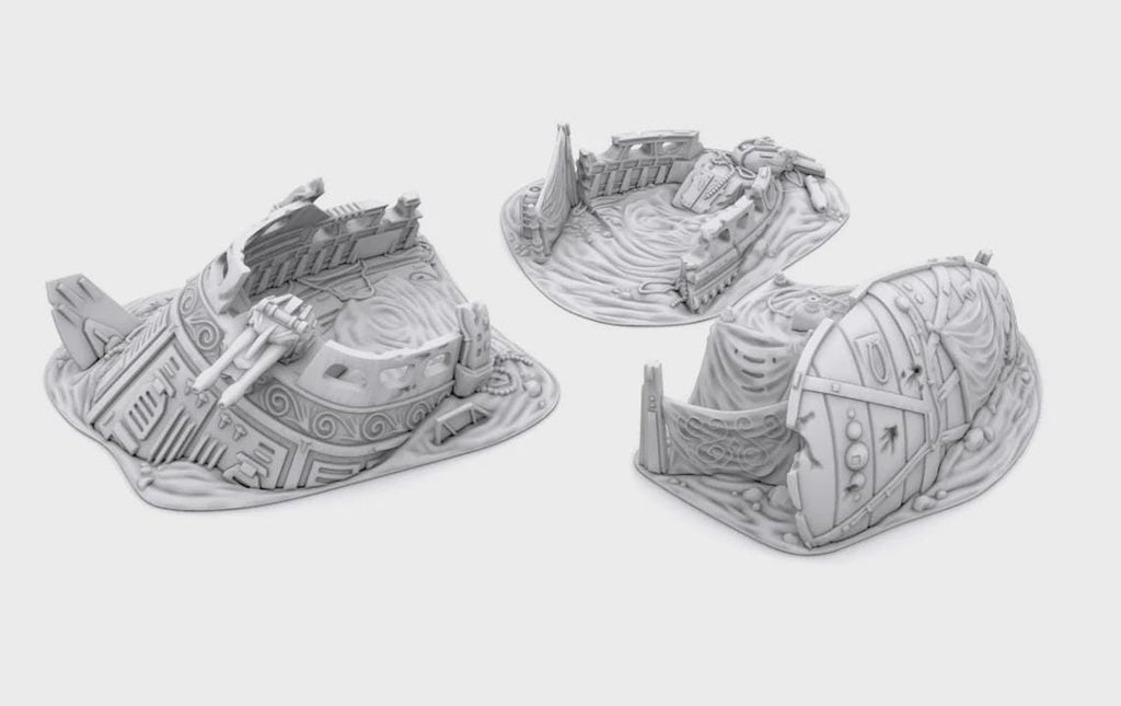Esquife Derribado – Escenografía compatible con Star Wars: Legion y Shatterpoint