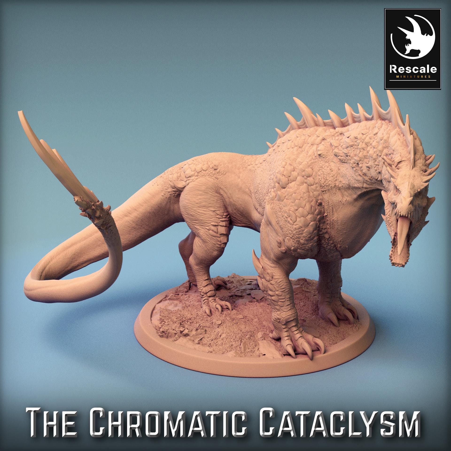 Green Guardian Dragon – Resin miniature for D&D, 32mm