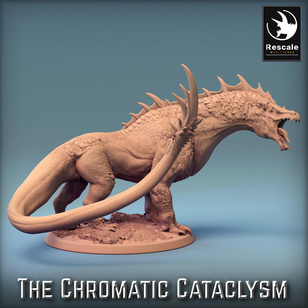 Green Guardian Dragon – Resin miniature for D&D, 32mm