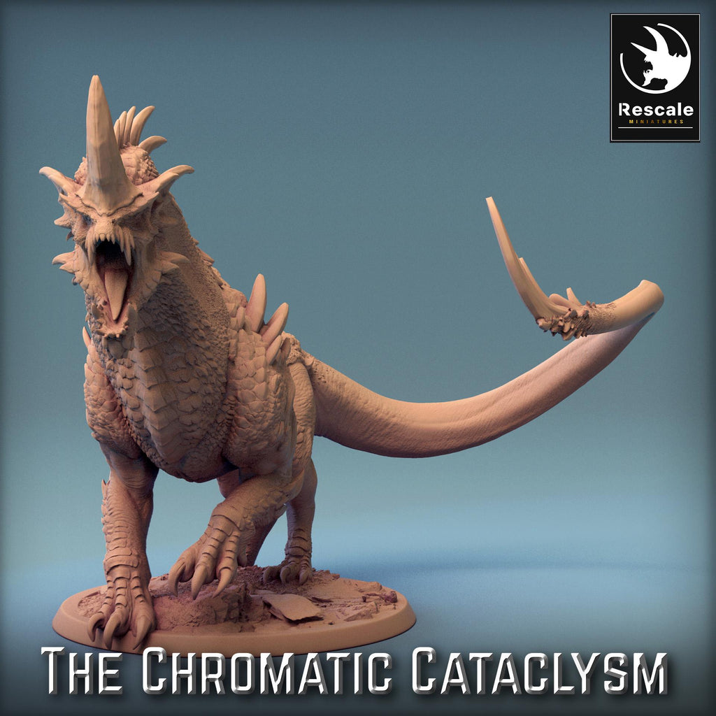 Blue Guardian Dragon – Resin Miniature for D&D, 32mm