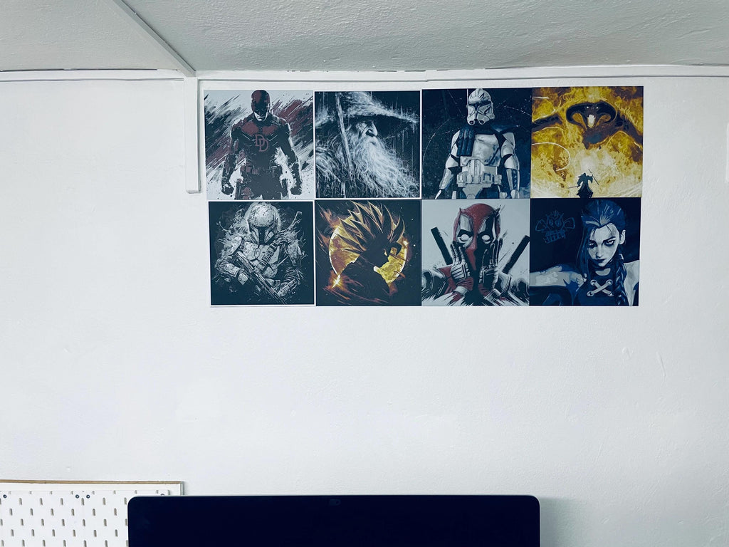 Placa decorativa Jinx (Arcane) - Hueforge / 3D / cine / collage / decoración – Pieza decorativa impresa en 3D