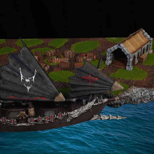 Dark Realms - Corsair Ship - Terreno / rol / El Señor de los Anillos / Dragones y Mazmorras / Pathfinder / DND / D&D