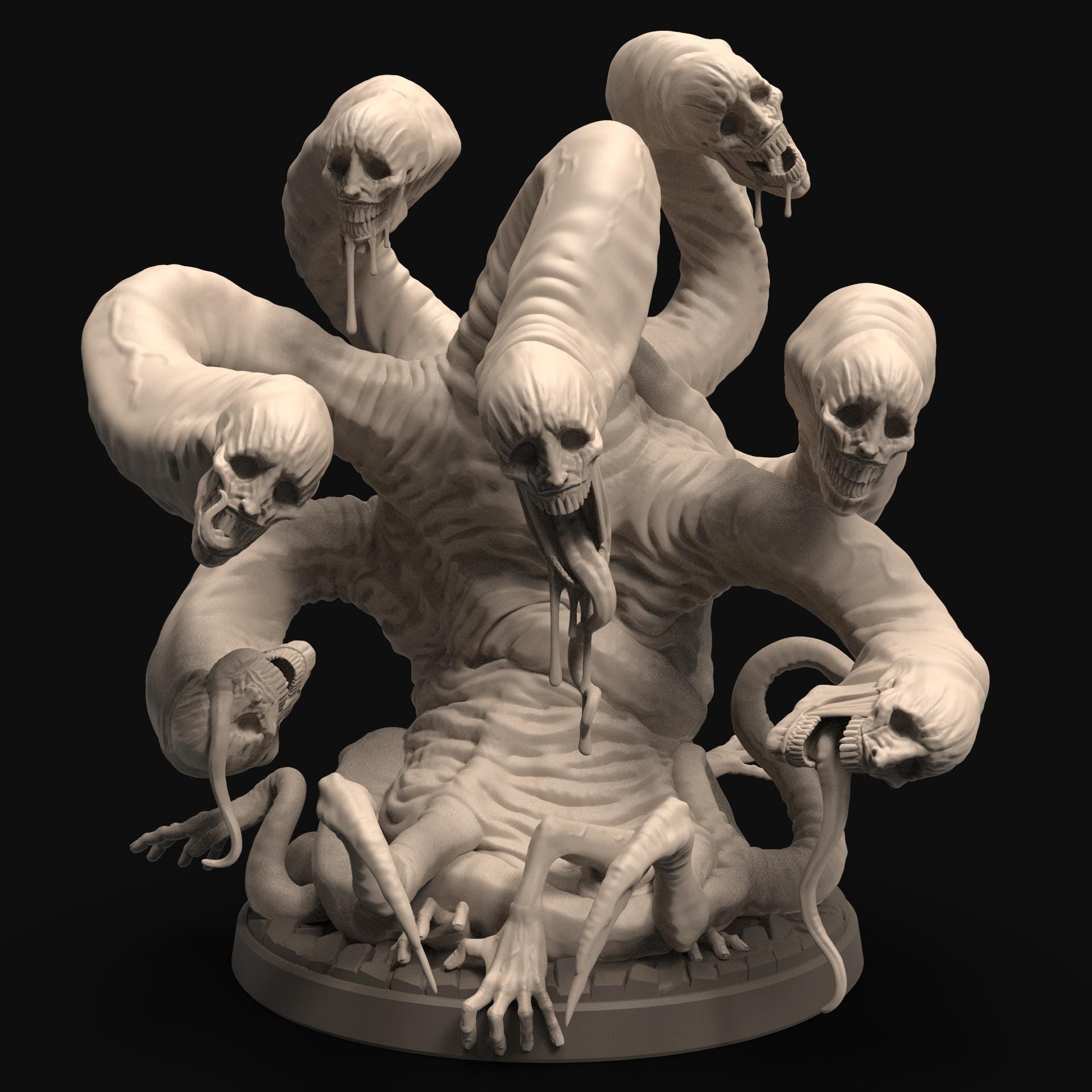 Falsa Hidra adulta – Miniatura de resina para D&D, 32 mm