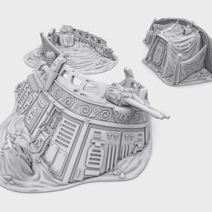 Esquife Derribado compatible con Star Wars Legión / Shatterpoint / Imperial Assault / Imperial Terrain
