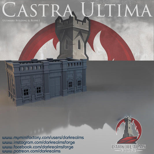 Dark Realms - Castra Ultima - Ultimarii Building & Ruins (1) / Wargame / Fantasía / Terreno / LOTR / Dragones y Mazmorras / Pathfinder / DND