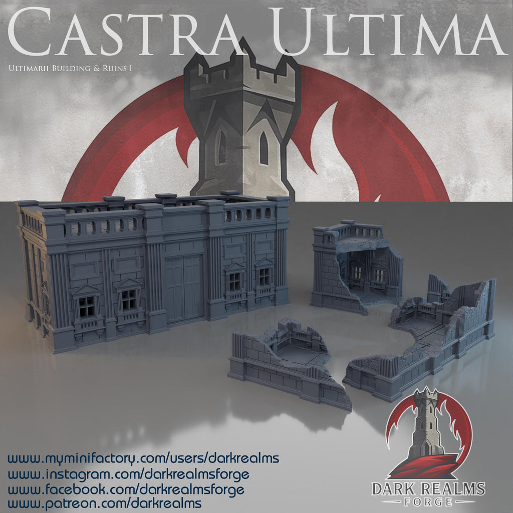 Edificio y Ruinas 1 – Escenografía de fantasía en PLA