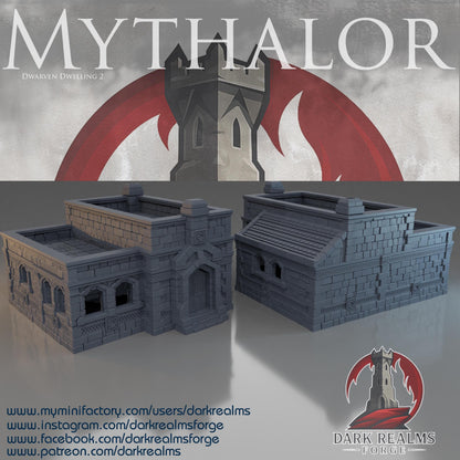 Dark Realms - Mythalor - Dwarven Dwelling 2 - Fantasía / Terreno / Paisaje / dnd / LOTR / ESDLA / Warhammer / D&D / Pathfinder