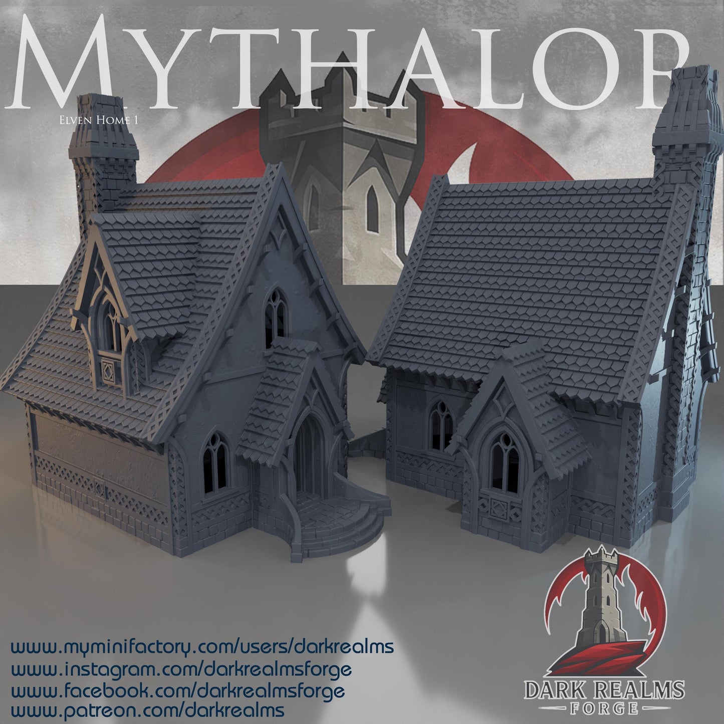 Dark Realms - Mythalor - Elven Home 1 - Fantasía / Terreno / Paisaje / dnd / LOTR / ESDLA / Warhammer / D&D / Pathfinder