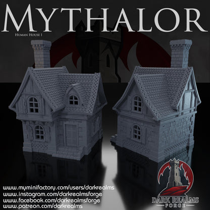 Dark Realms - Mythalor - Human House 1 - Fantasía / Terreno / Paisaje / dnd / LOTR / ESDLA / Warhammer / D&D / Pathfinder