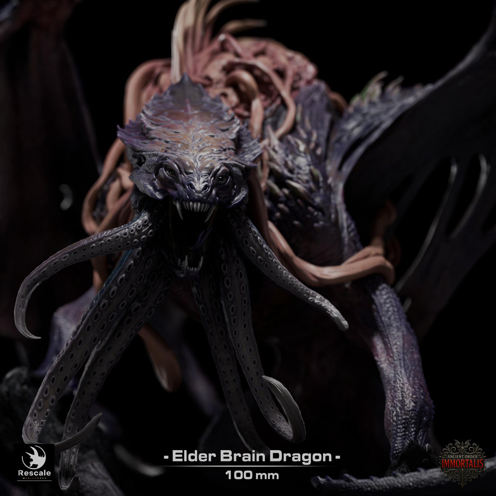 Elder Brain dragon Legendario – Miniatura de resina para D&D, 32 mm
