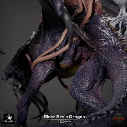 Elder Brain dragon Legendario - Impreso en 3D / Fantasía / El Señor de los Anillos / Dragones y Mazmorras / Pathfinder / DND / Miniatura