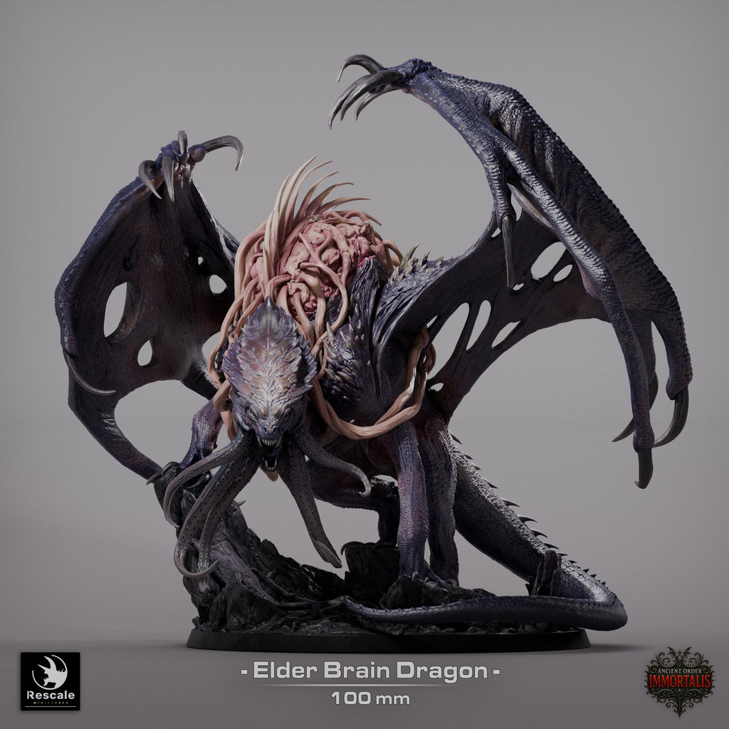 Elder Brain dragon Legendario – Miniatura de resina para D&D, 32 mm