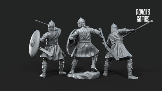 Soldados Rohirrim - Rohan / Tierra Media / LOTR / El Señor de los Anillos / Dragones y Mazmorras / Pathfinder / DND / Miniatura