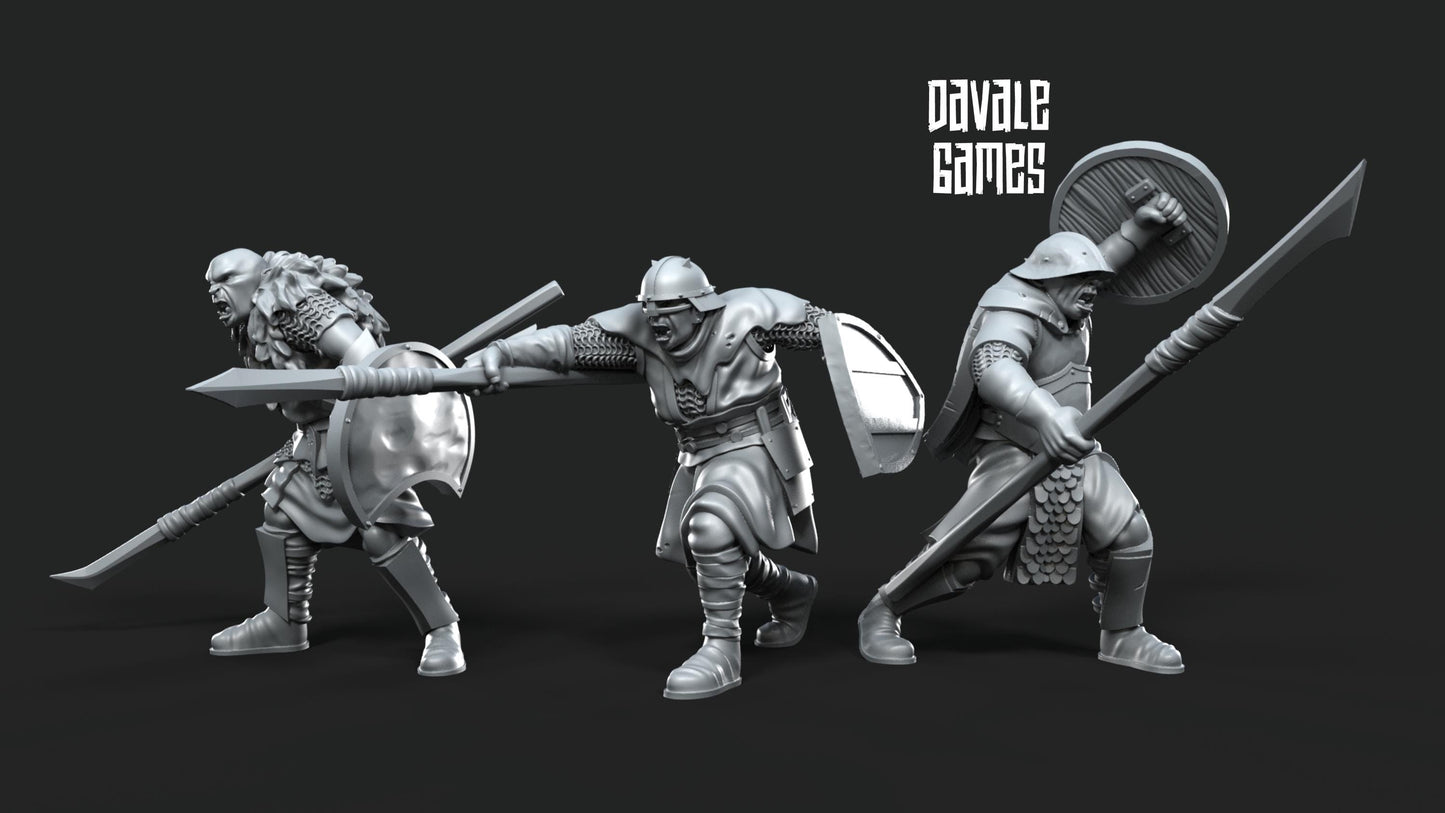 Banda de Orcos con Lanzas- Mordor / Sauron / Tierra Media / LOTR / El Señor de los Anillos / Dragones y Mazmorras / Pathfinder / DND