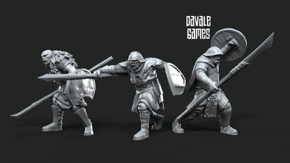 Banda de Orcos con Lanzas- Mordor / Sauron / Tierra Media / LOTR / El Señor de los Anillos / Dragones y Mazmorras / Pathfinder / DND