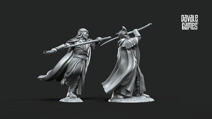 Altos Elfos Golorin & Rommul - Valinor / Tierra Media / LOTR / El Señor de los Anillos / Dragones y Mazmorras / Pathfinder / DND / Miniatura