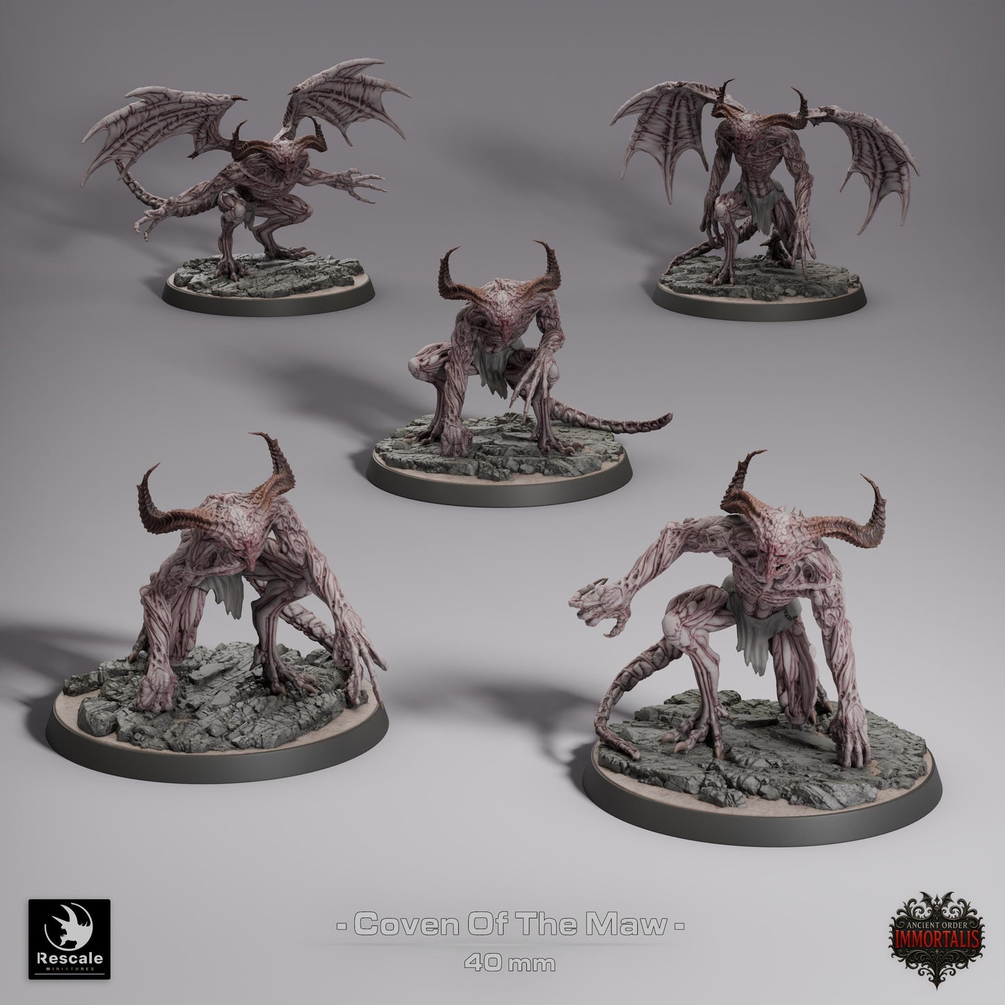 Pack Coven of the Maw (5 minis)- Rescale / Lord of the print / El Señor de los Anillos / Dragones y Mazmorras / Pathfinder / DND / Miniatura