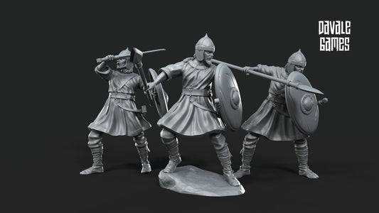 Soldados Rohirrim - Rohan / Tierra Media / LOTR / El Señor de los Anillos / Dragones y Mazmorras / Pathfinder / DND / Miniatura