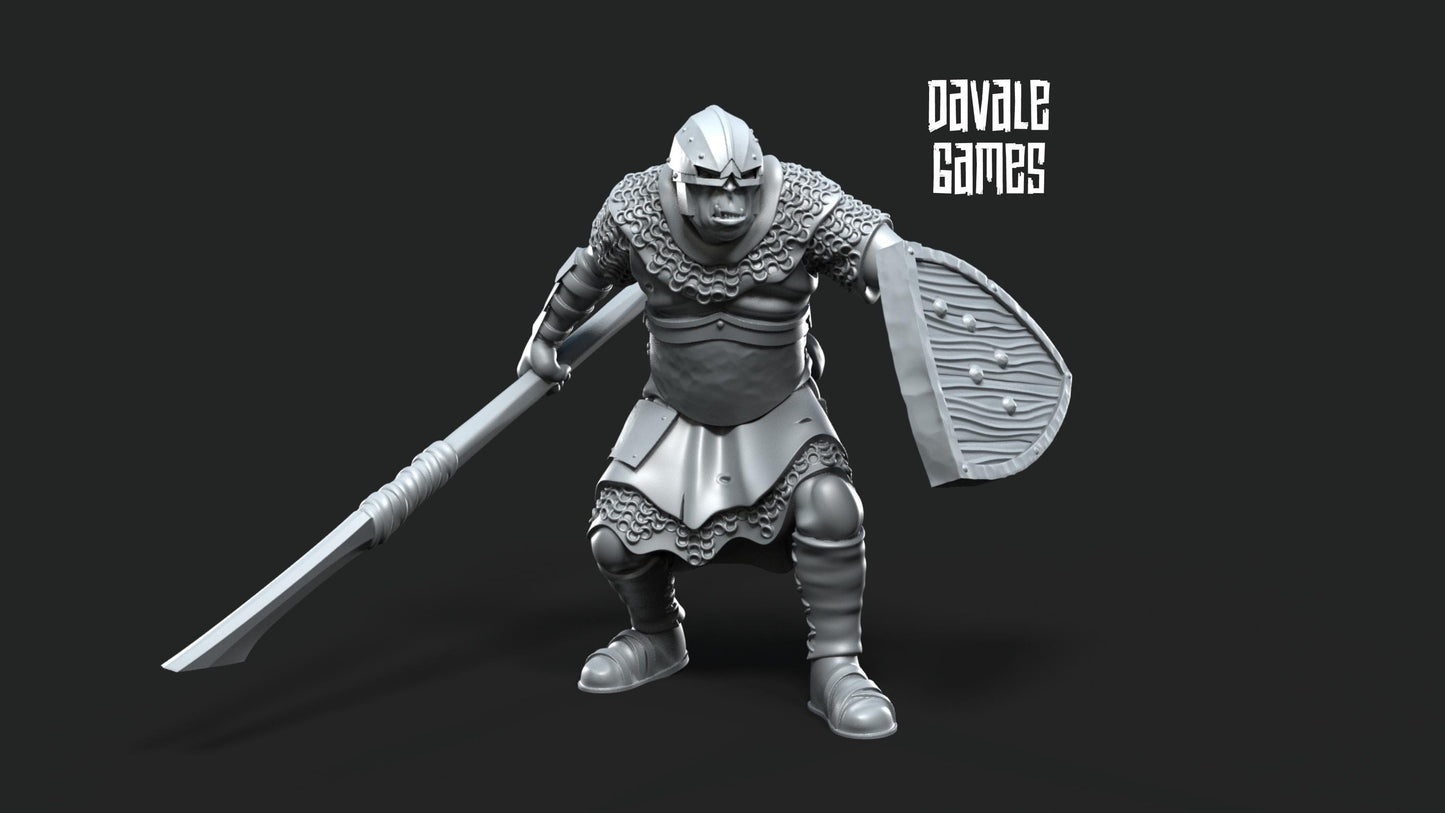 Banda de Orcos con Lanzas- Mordor / Sauron / Tierra Media / LOTR / El Señor de los Anillos / Dragones y Mazmorras / Pathfinder / DND