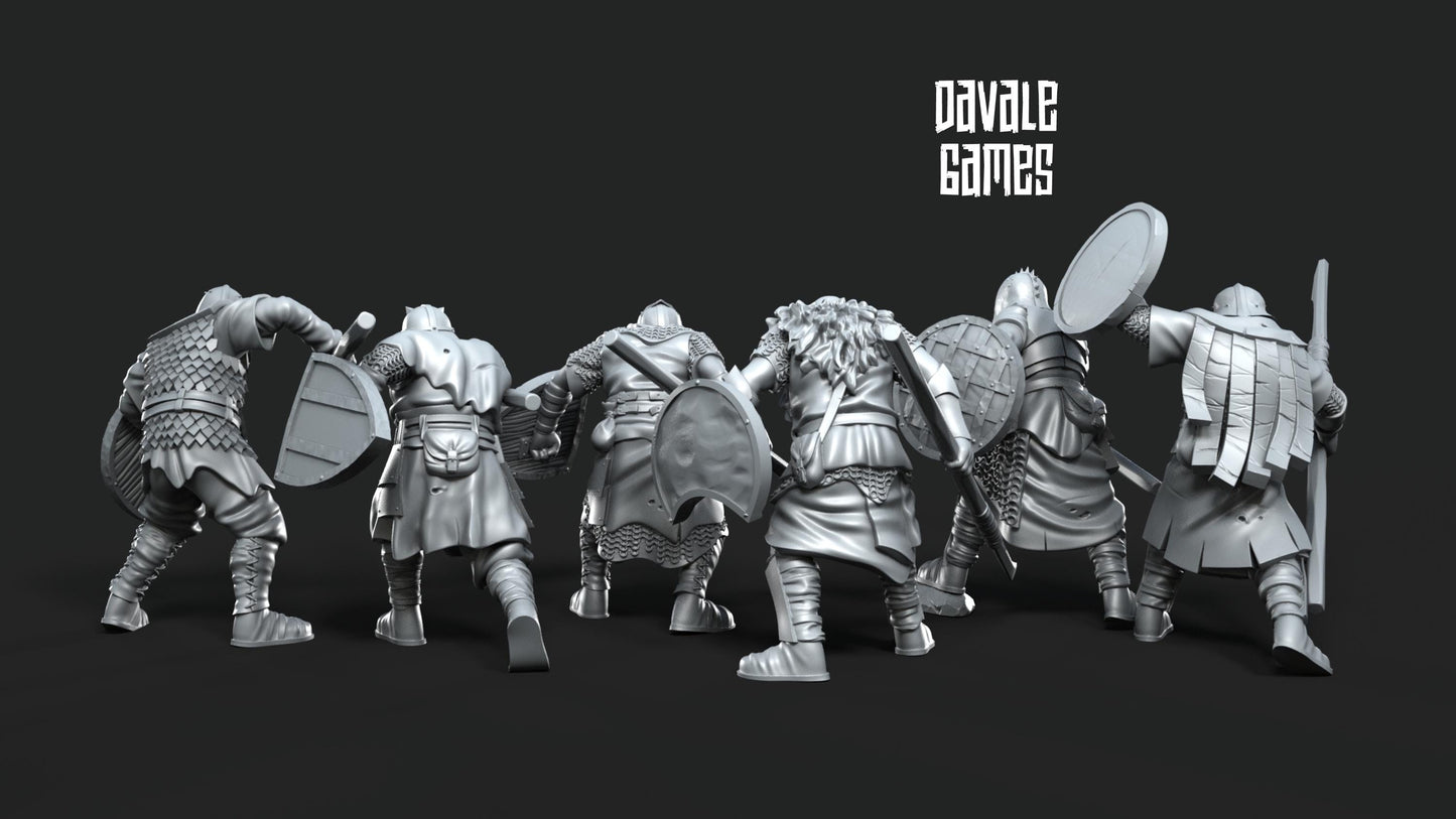 Banda de Orcos con Lanzas- Mordor / Sauron / Tierra Media / LOTR / El Señor de los Anillos / Dragones y Mazmorras / Pathfinder / DND