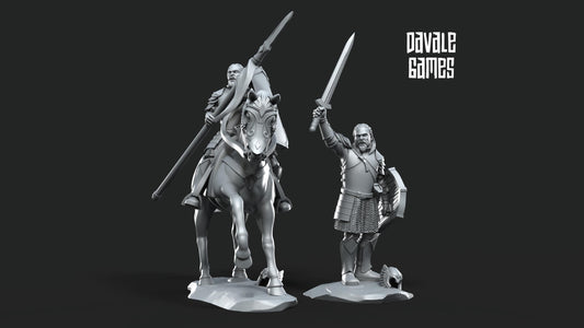 Capitán Soldado Caballero Gondor - Tierra Media / LOTR / El Señor de los Anillos / Dragones y Mazmorras / Pathfinder / DND / Miniatura