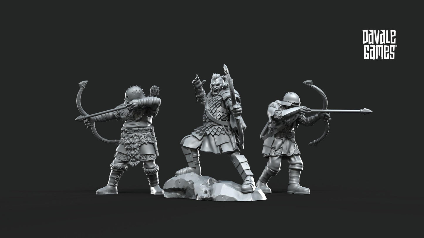 Banda de Orcos Arqueros - Mordor / Sauron / Tierra Media / LOTR / El Señor de los Anillos / Dragones y Mazmorras / Pathfinder / DND