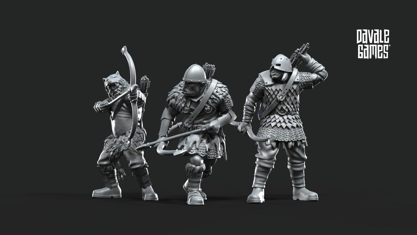 Banda de Orcos Arqueros - Mordor / Sauron / Tierra Media / LOTR / El Señor de los Anillos / Dragones y Mazmorras / Pathfinder / DND