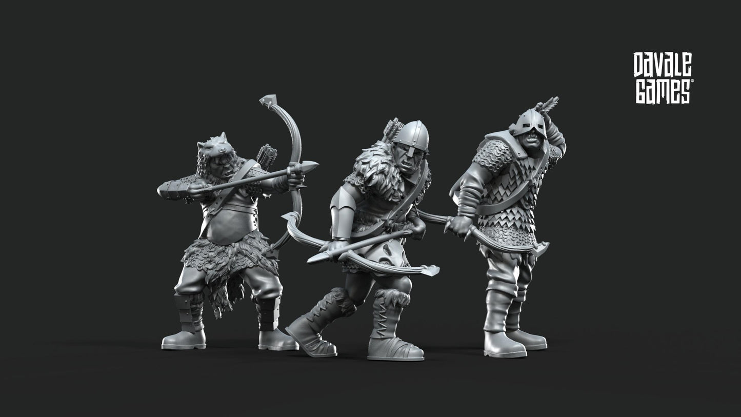 Banda de Orcos Arqueros - Mordor / Sauron / Tierra Media / LOTR / El Señor de los Anillos / Dragones y Mazmorras / Pathfinder / DND