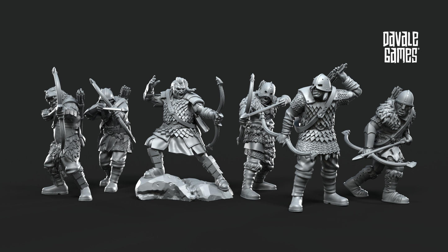 Banda de Orcos Arqueros - Mordor / Sauron / Tierra Media / LOTR / El Señor de los Anillos / Dragones y Mazmorras / Pathfinder / DND