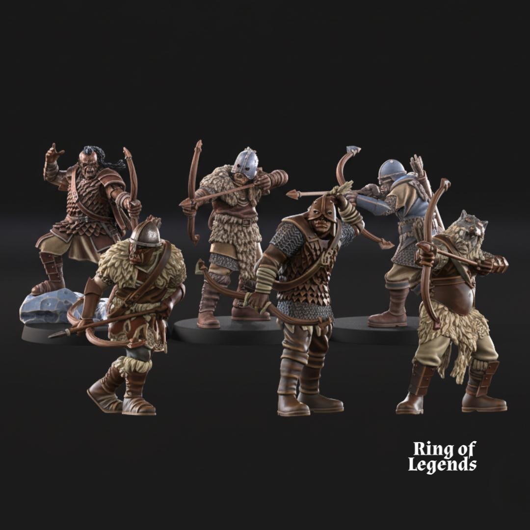 Banda de Orcos Arqueros - Mordor / Sauron / Tierra Media / LOTR / El Señor de los Anillos / Dragones y Mazmorras / Pathfinder / DND