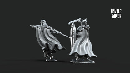 Altos Elfos Golorin & Rommul - Valinor / Tierra Media / LOTR / El Señor de los Anillos / Dragones y Mazmorras / Pathfinder / DND / Miniatura