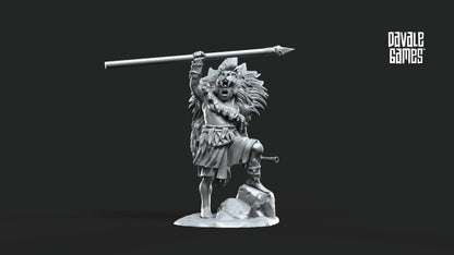 Lider Guerreros Dunlendinos - Salvajes / Rohan / Tierra Media / LOTR / El Señor de los Anillos / Dragones y Mazmorras / Pathfinder / DND