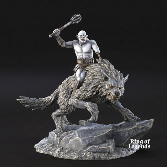 The White Orc - Tierra Media / LOTR / El Señor de los Anillos / Dragones y Mazmorras / Pathfinder / DND / Miniatura