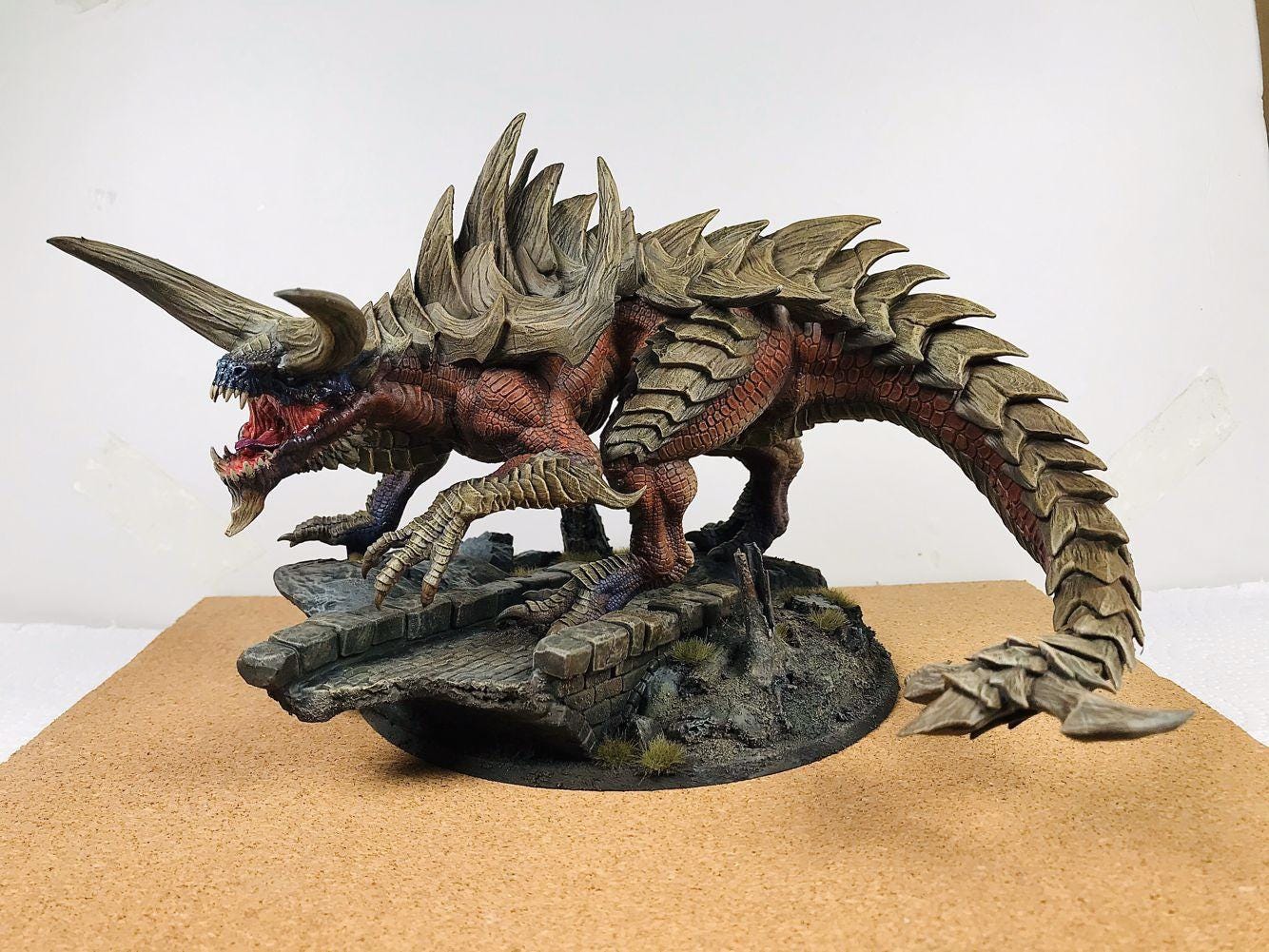 Tarrasca / Tarrasque - Impreso en 3D / Fantasía / El Señor de los Anillos / Dragones y Mazmorras / Pathfinder / DND / Miniatura / Rol