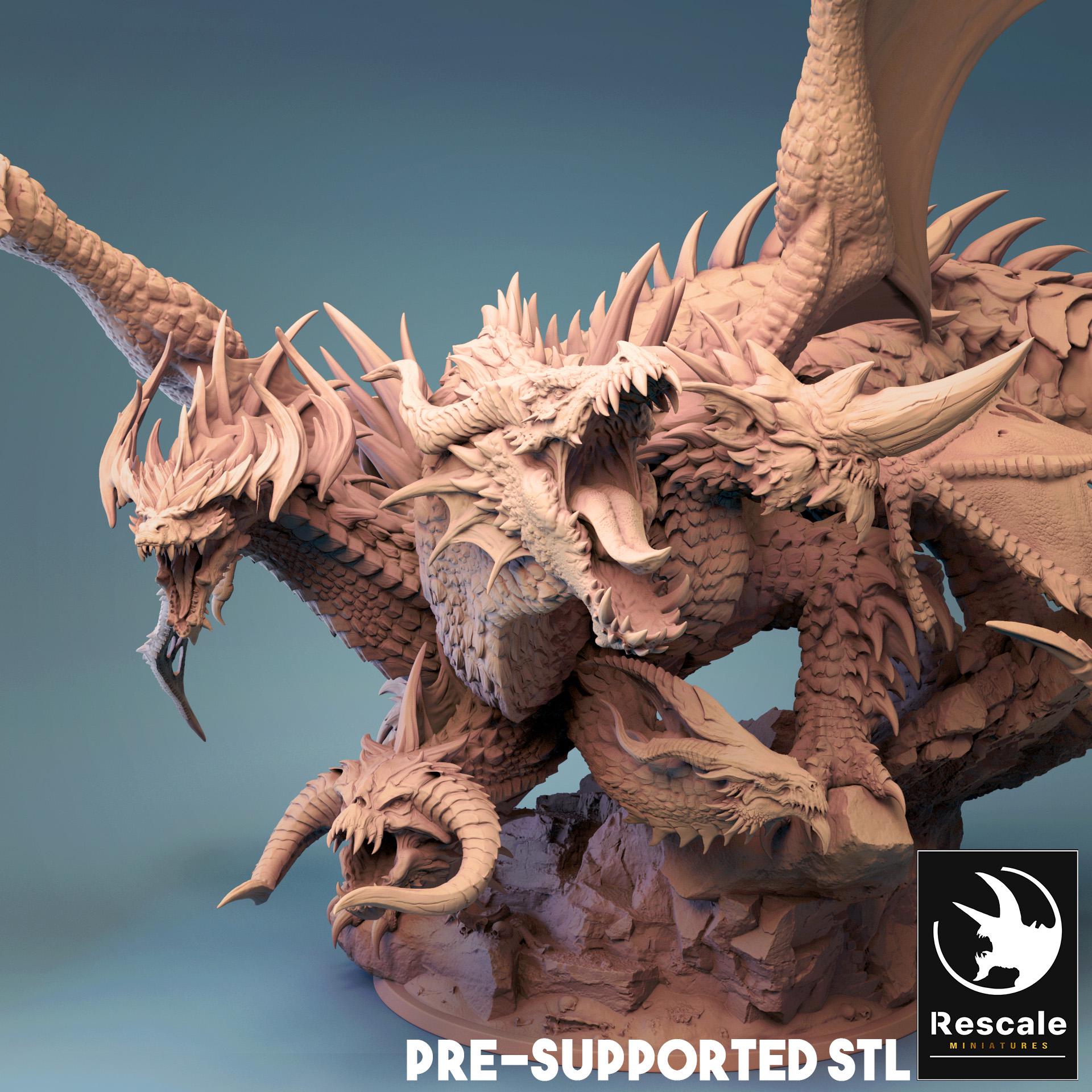TIAMAT (Dragon Queen) – Resin miniature for D&D, 32mm