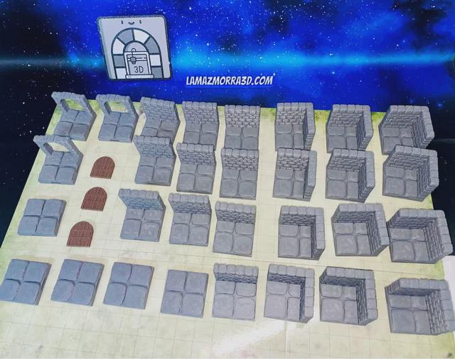 Modular Dungeon Set – Fantasy Scenery in PLA