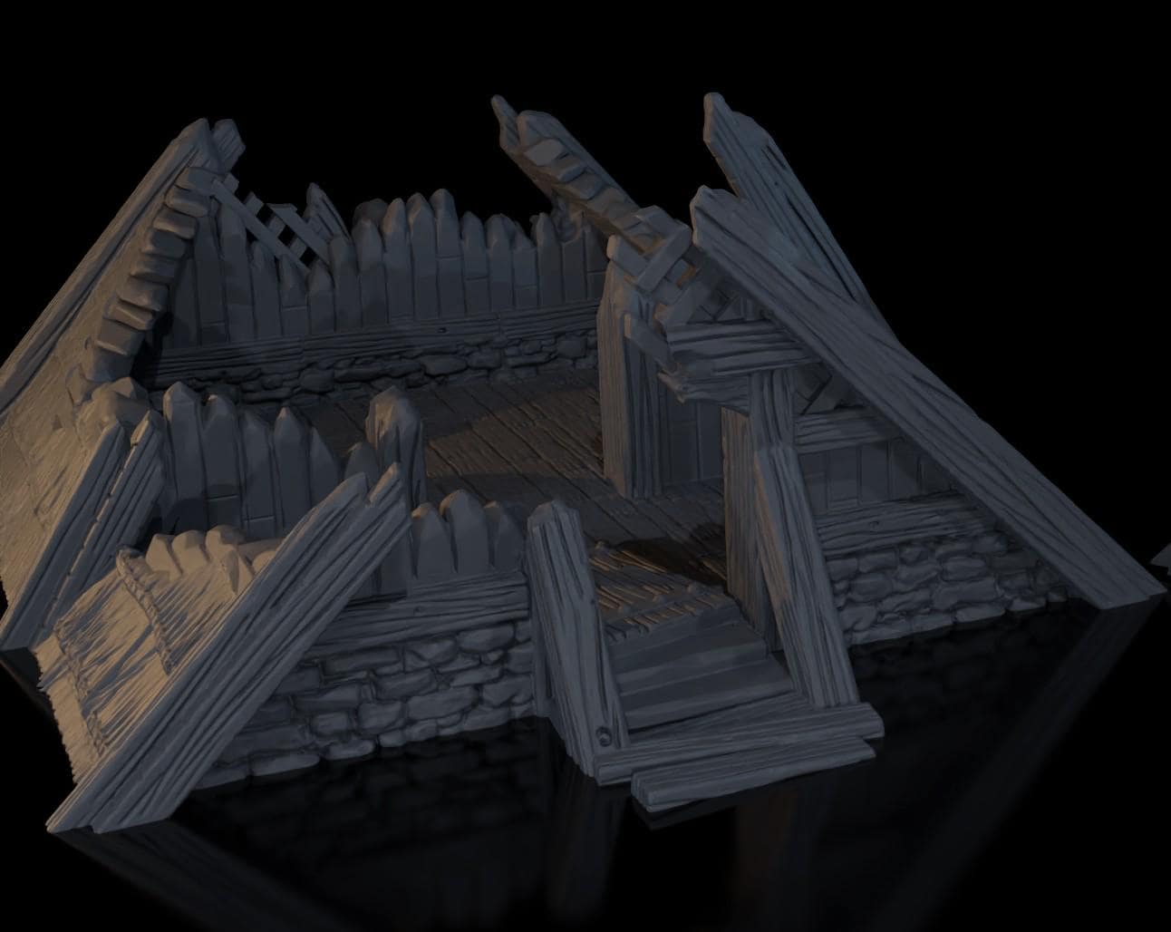 Cabaña en Ruinas 2 - Mordheim / LOTR / ESDLA / D&D / Pathfinder