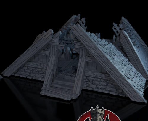 Ruined Cabin 2 – Fantasy Scenery in PLA