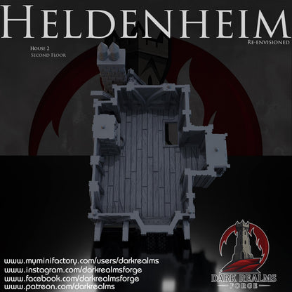 Heldenheim - Casa 2 - Rol / Wargame / Fantasía / Terreno / Paisaje / Ruinas / El Señor de los Anillos / Dragones y Mazmorras / Pathfinder