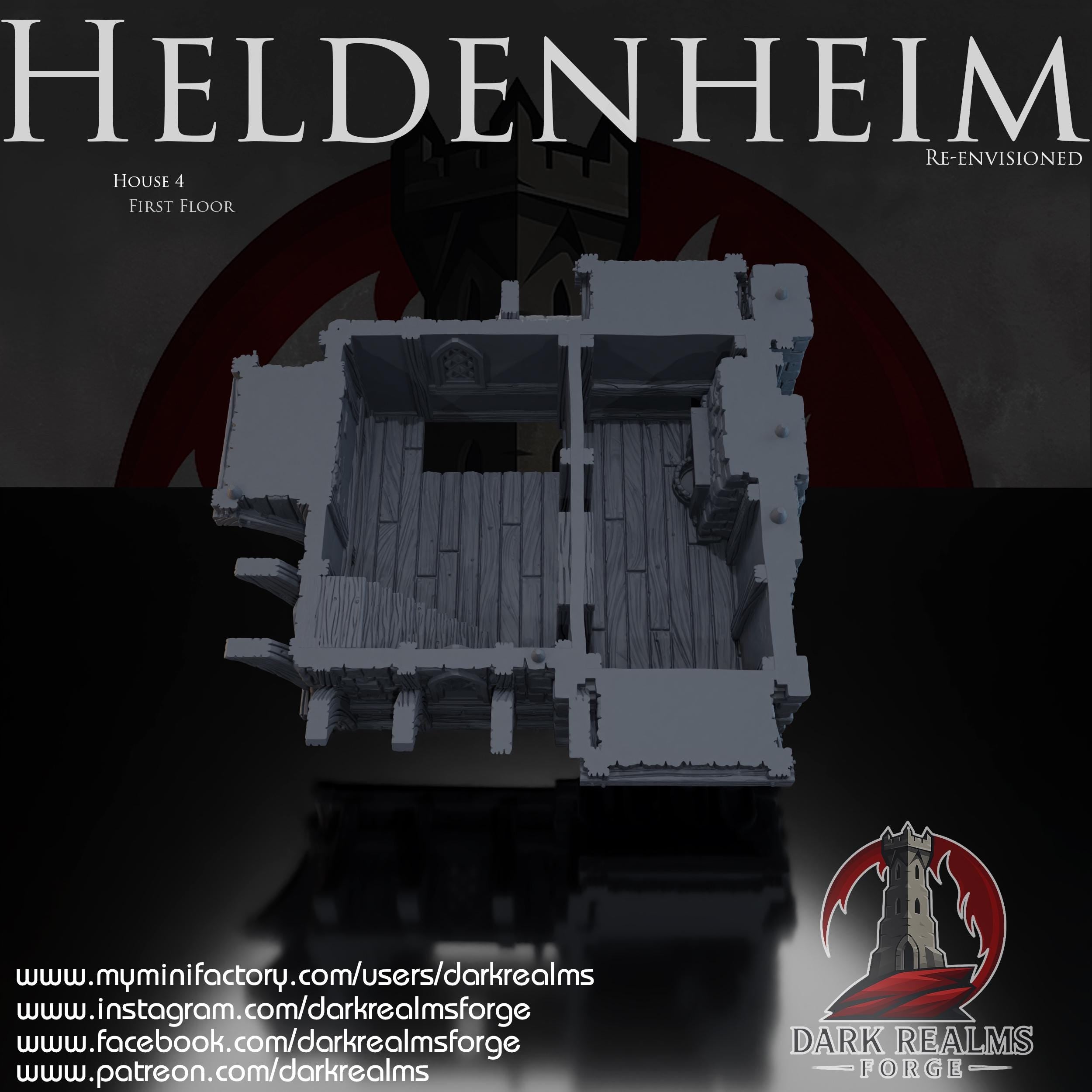 Heldenheim - Casa 4 – Escenografía de fantasía en PLA