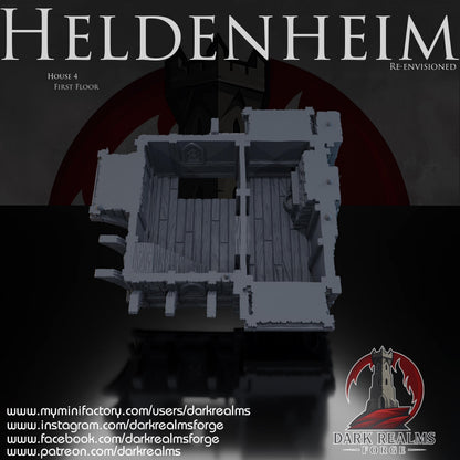 Heldenheim - Casa 4 - Rol / Wargame / Fantasía / Terreno / Paisaje / Ruinas / El Señor de los Anillos / Dragones y Mazmorras / Pathfinder