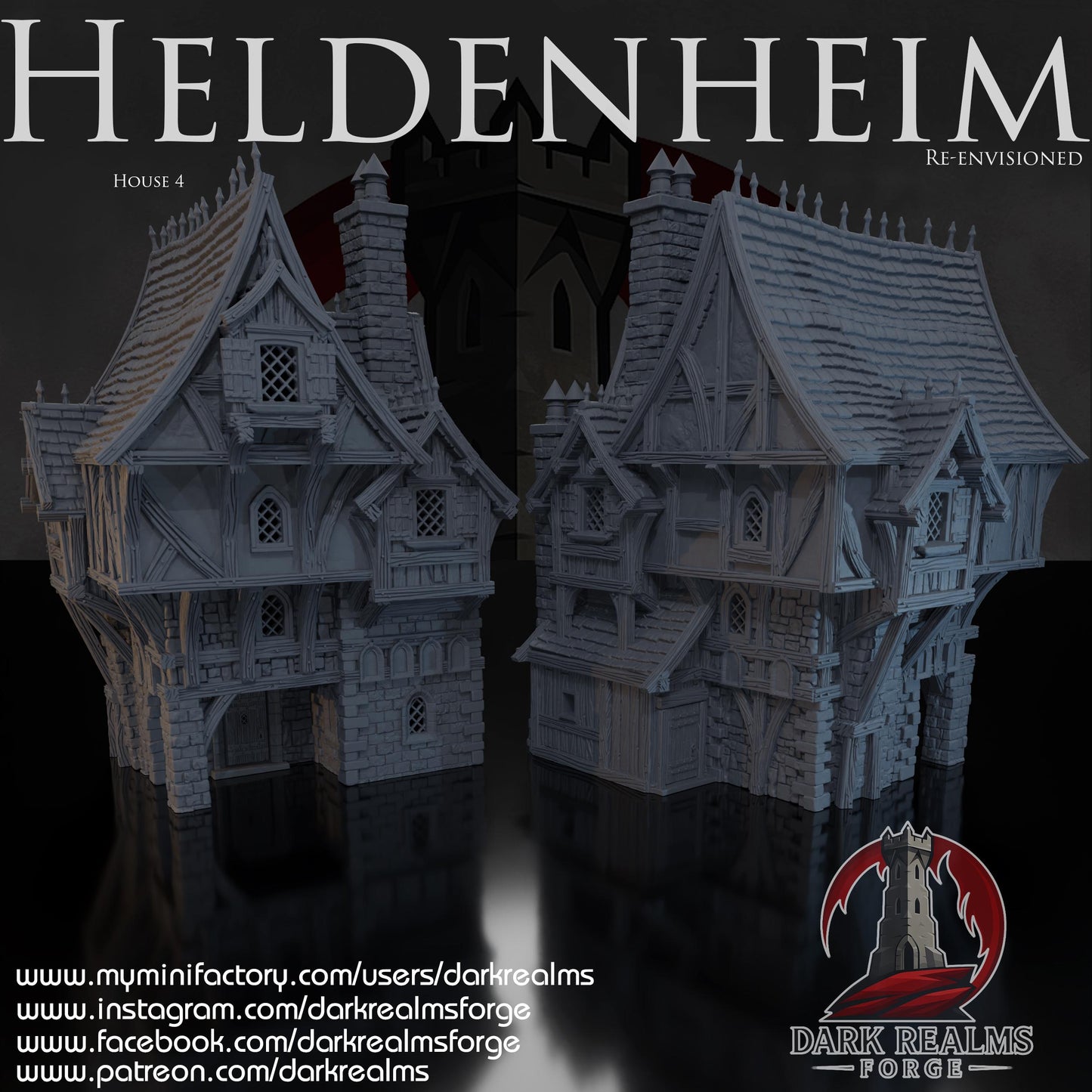 Heldenheim - Casa 4 - Rol / Wargame / Fantasía / Terreno / Paisaje / Ruinas / El Señor de los Anillos / Dragones y Mazmorras / Pathfinder
