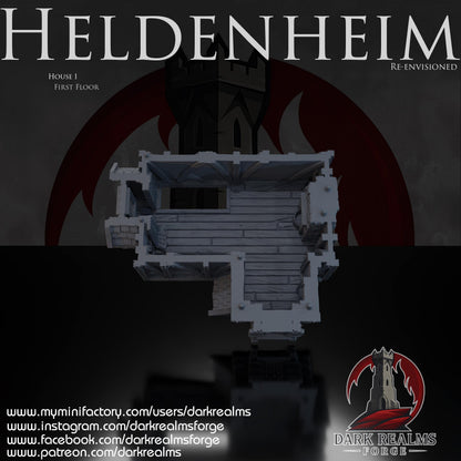 Heldenheim - Casa 1 - Rol / Wargame / Fantasía / Terreno / Paisaje / Ruinas / El Señor de los Anillos / Dragones y Mazmorras / Pathfinder