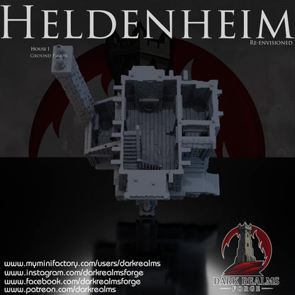 Heldenheim - Casa 1 - Rol / Wargame / Fantasía / Terreno / Paisaje / Ruinas / El Señor de los Anillos / Dragones y Mazmorras / Pathfinder