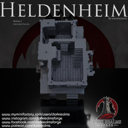 Heldenheim - Casa 2 - Rol / Wargame / Fantasía / Terreno / Paisaje / Ruinas / El Señor de los Anillos / Dragones y Mazmorras / Pathfinder